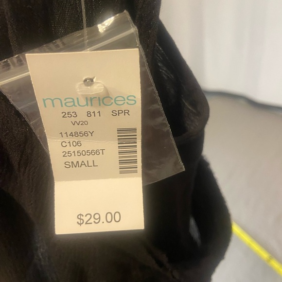 Maurice’s Black Sleeveless High Low  Blouse Size Small Nwt - Picture 4 of 5